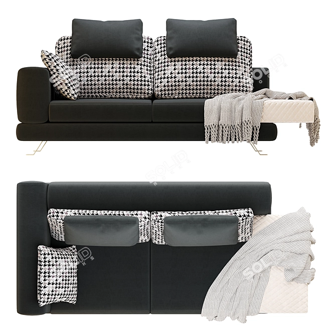 Title: Atlantic Bedding - Luxury Sofa for Elegant Living 3D model image 2