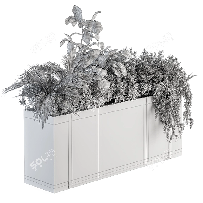 Greenery in White: Set 173 3D model image 4