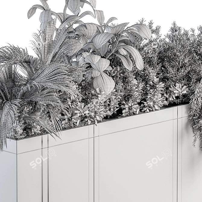 Greenery in White: Set 173 3D model image 5