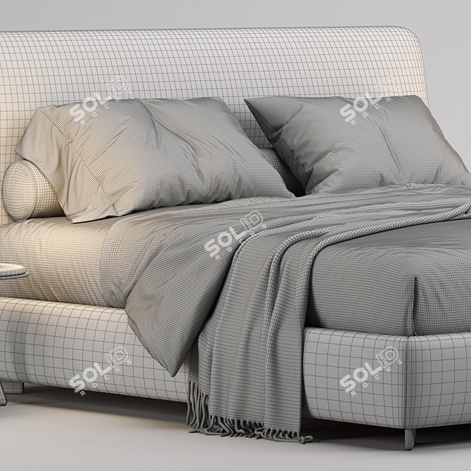 Elegant Greenwich Bed by Molteni & C 3D model image 5