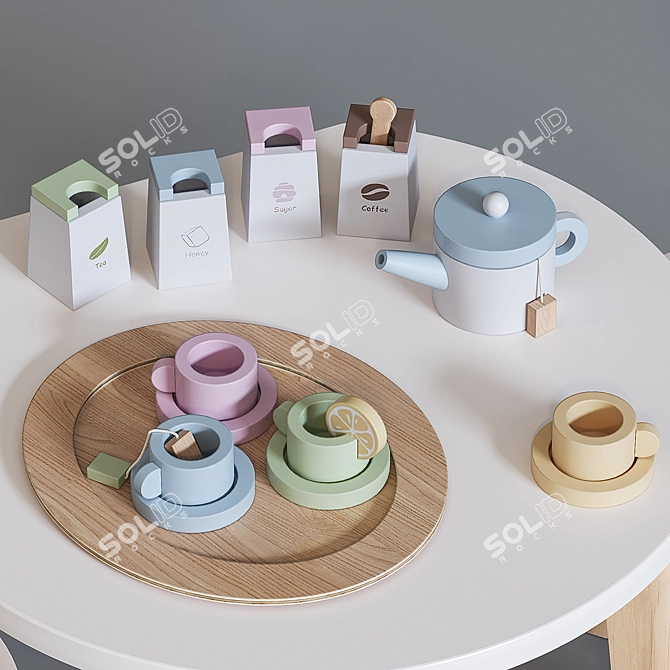 Tea Party Toy Set 3D model image 4