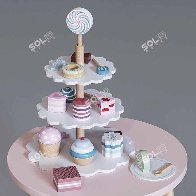 Tea Party Toy Set 3D model image 5