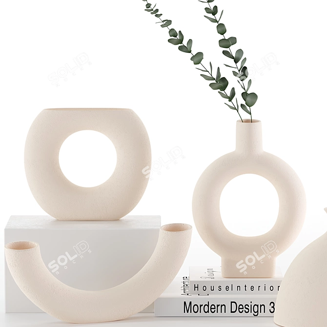 Minimalist Decor Set: 3D Models 3D model image 2