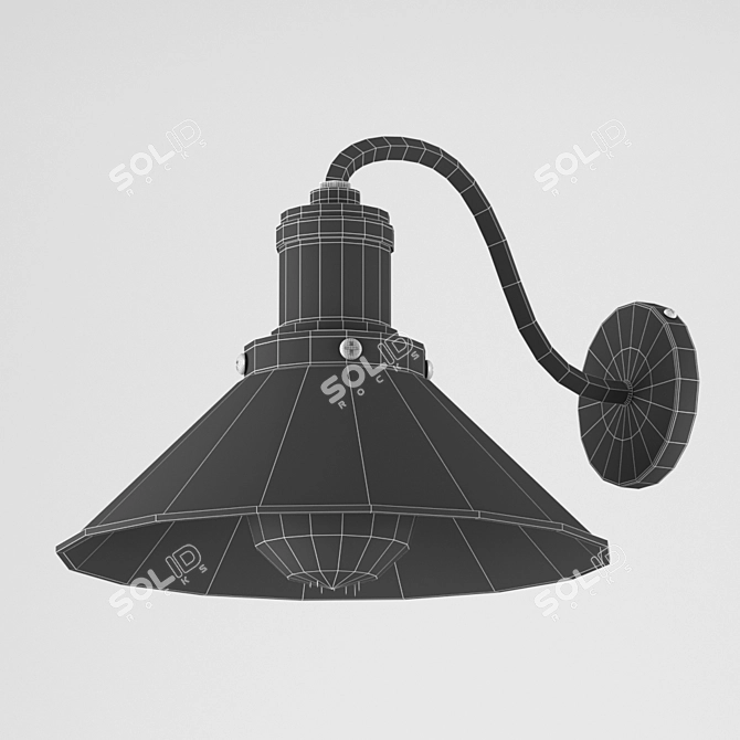 Minsk Wall Lamp - Sleek and Stylish Lightning 3D model image 2