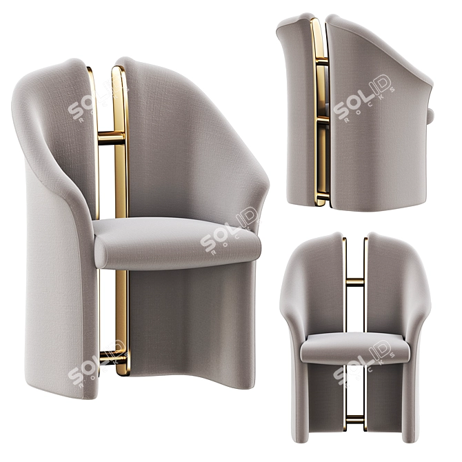 Modern Comfort: Apart Armchair 3D model image 2