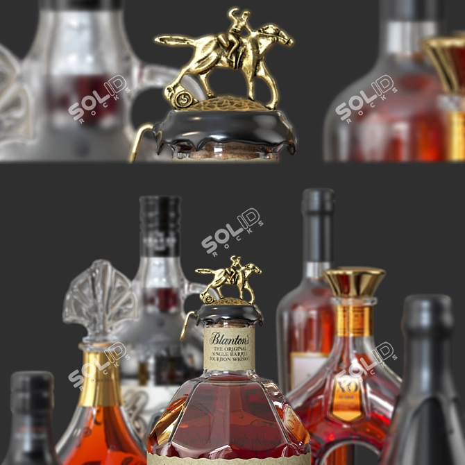 Modular Bottle_07: Versatile Corona-Ready Design 3D model image 2