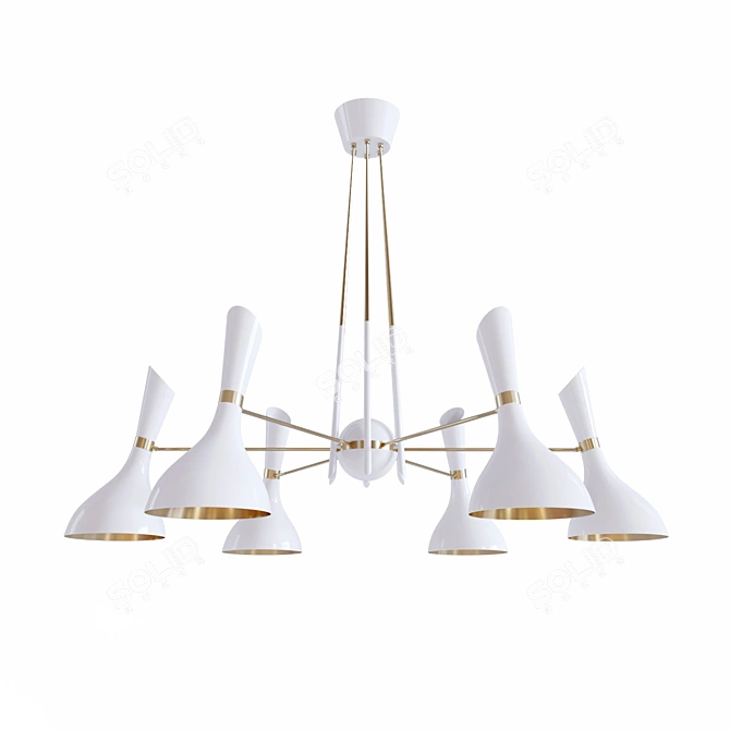 Nordic Style: Helsinki Suspension Lamp 3D model image 2