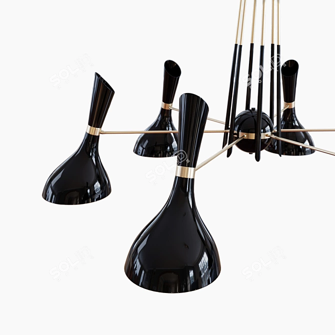 Nordic Style: Helsinki Suspension Lamp 3D model image 3