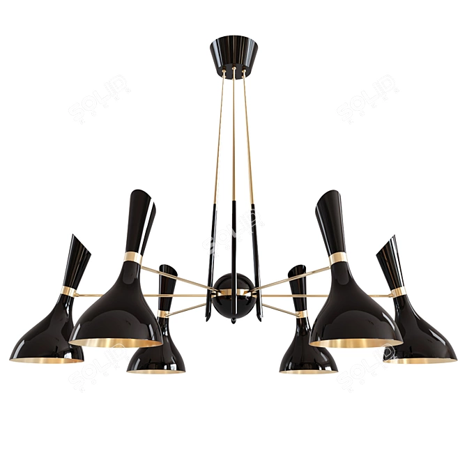 Nordic Style: Helsinki Suspension Lamp 3D model image 4
