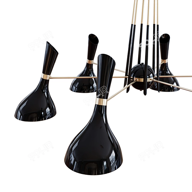 Nordic Style: Helsinki Suspension Lamp 3D model image 6