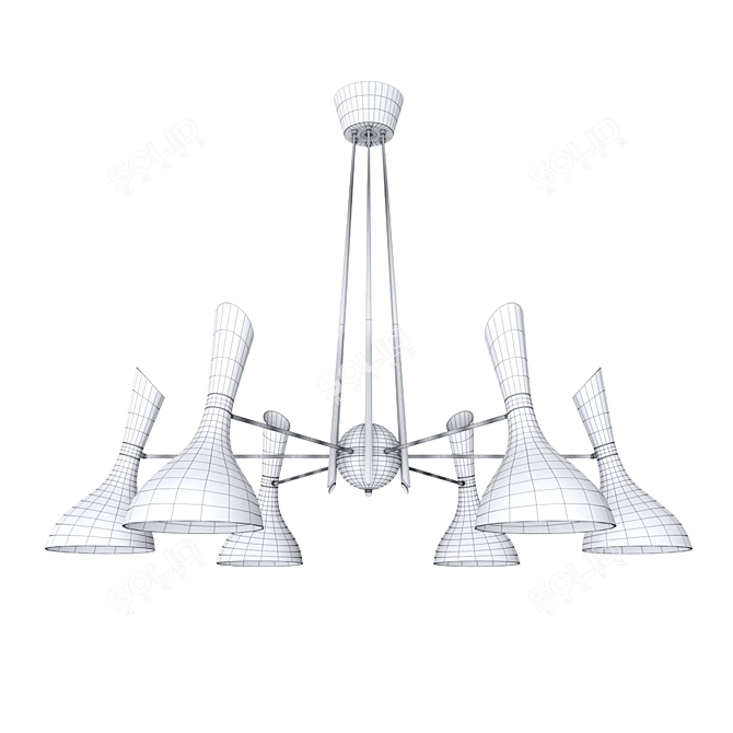 Nordic Style: Helsinki Suspension Lamp 3D model image 7