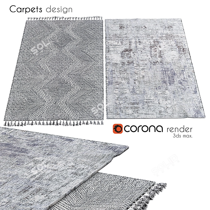 Luxurious Floor Carpets - Limited Edition 3D model image 1