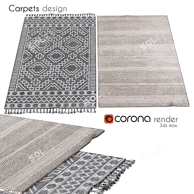 Turbo Traction 024 Carpets 3D model image 1