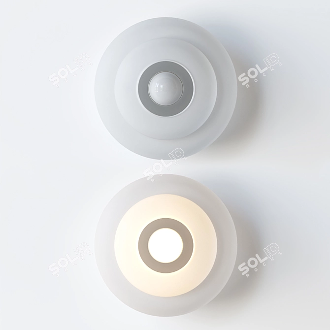 Modern Emile Bath Sconce 3D model image 2