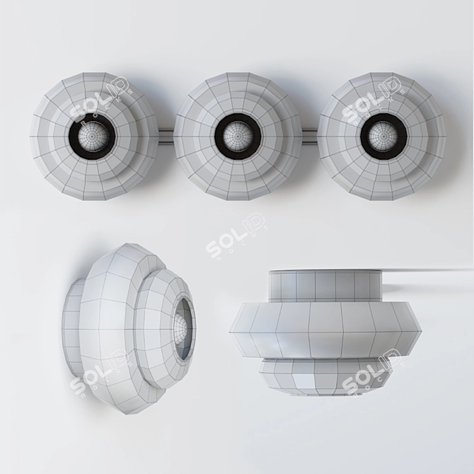 Modern Emile Bath Sconce 3D model image 5