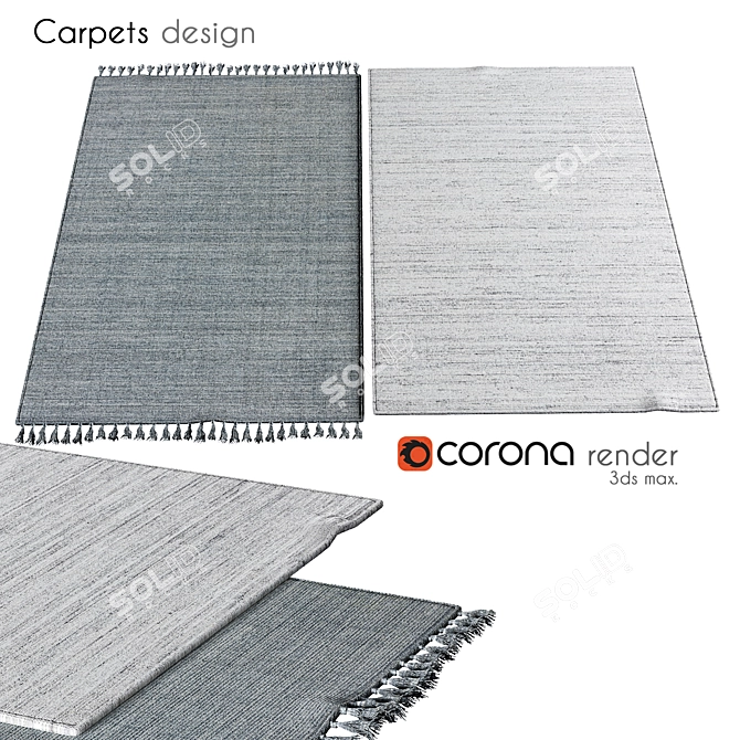 Stylish Polys Carpet 037 3D model image 1