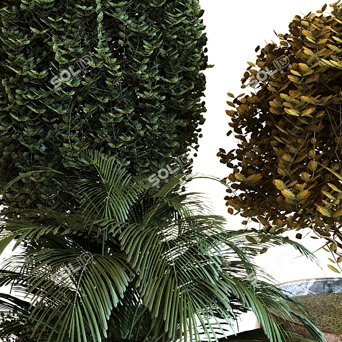 Botanical Box Set 038: Lush Greenery for Your Space 3D model image 3