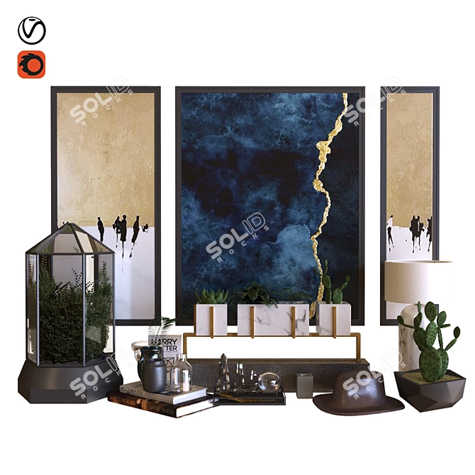 Versatile Decoration Set 2015 3D model image 9