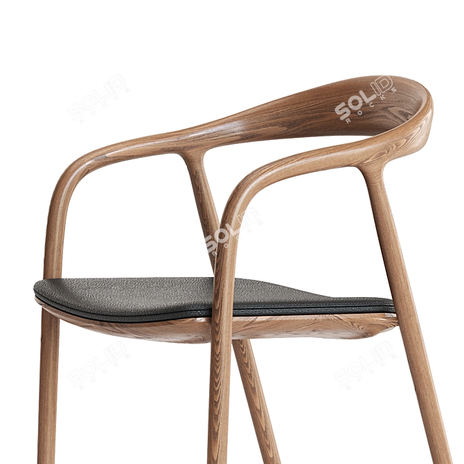 Elegant Artisan Neva Chair 3D model image 2