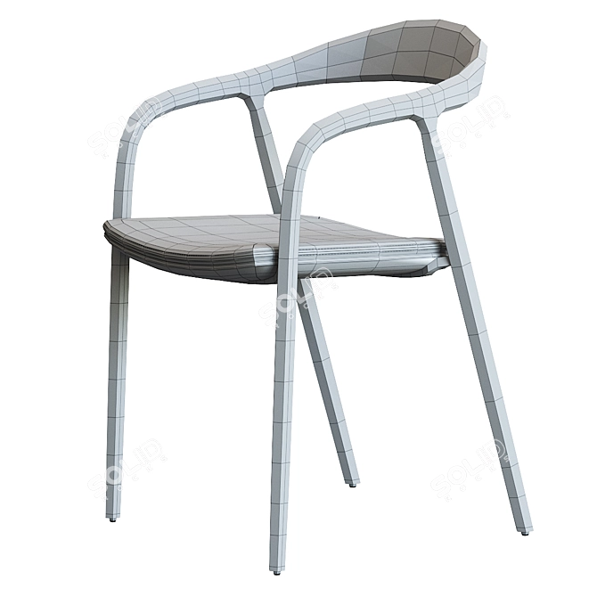 Elegant Artisan Neva Chair 3D model image 5