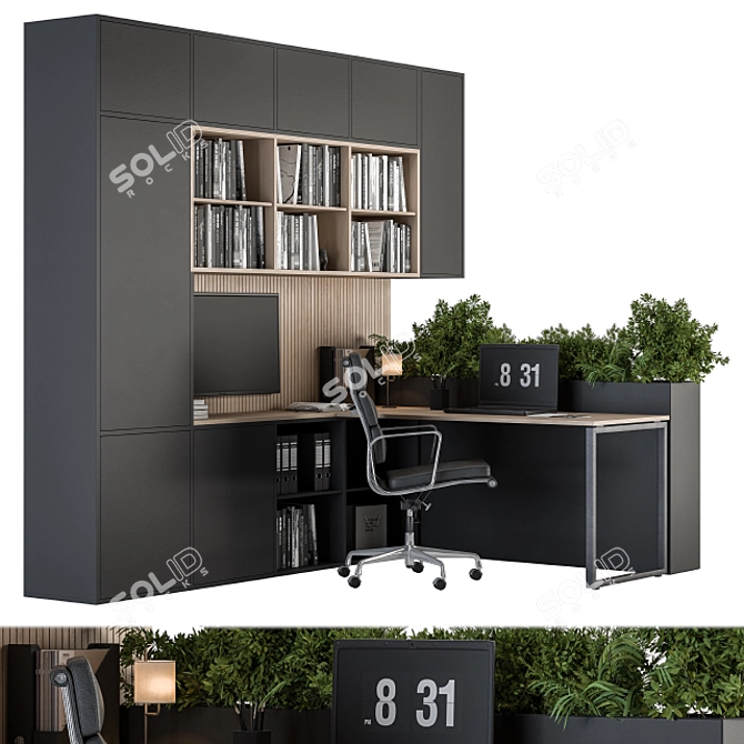 Efficient Office Furniture Set 23 3D model image 1