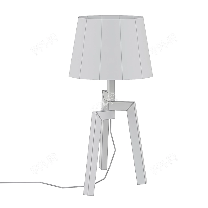 Sleek Stilt Table Lamp 3D model image 2