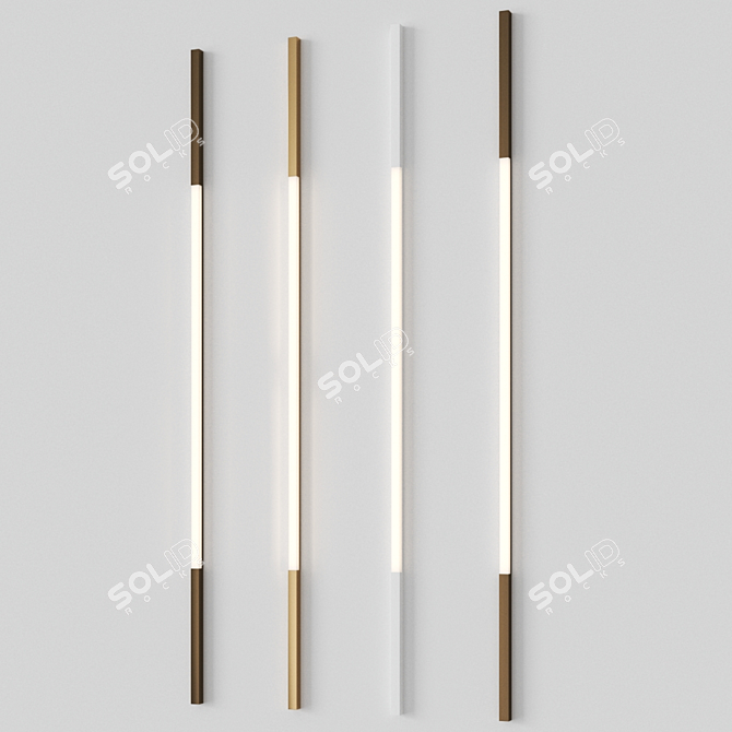 Milano Notte Solo: Sleek Wall Lamp 3D model image 1