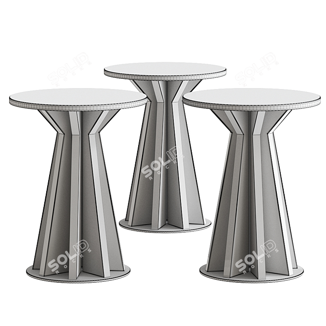 Dragonfly Side Coffee Table: Elegant Italian Design 3D model image 2