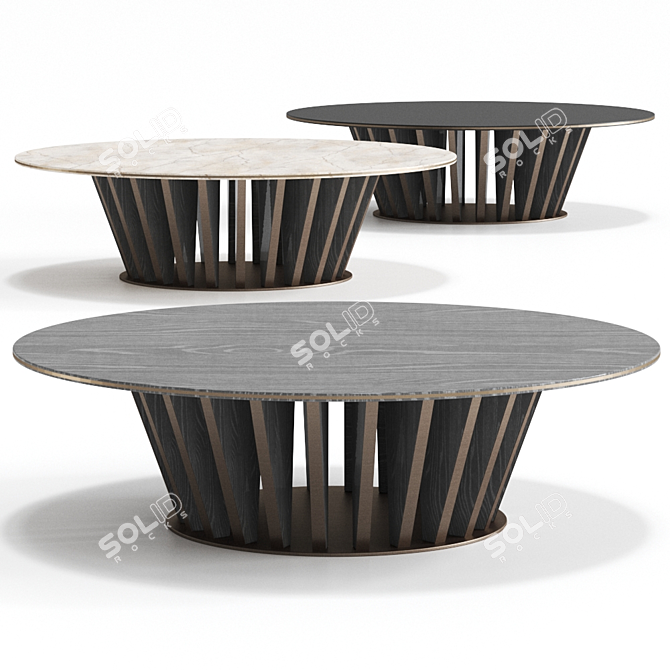 Italian Designer Dragonfly Coffee Table - CPRN Homood 3D model image 1