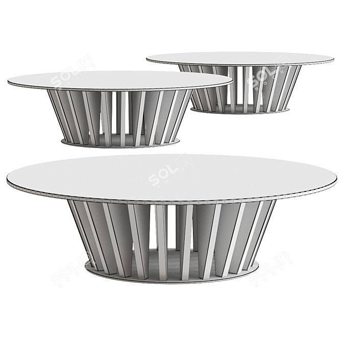 Italian Designer Dragonfly Coffee Table - CPRN Homood 3D model image 2