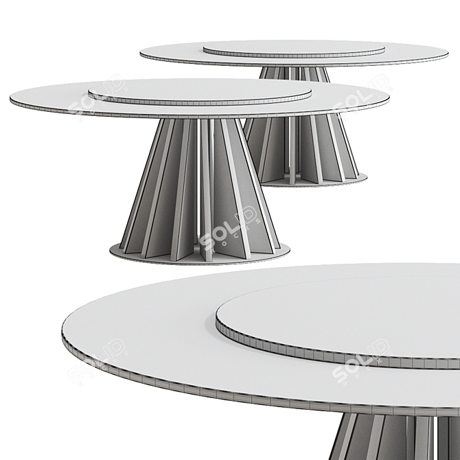 Elegant Dragonfly Dining Table 3D model image 2