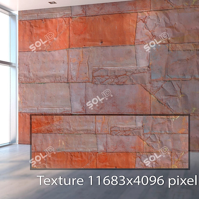 Title: Rusty Metal Texture 1079 3D model image 2