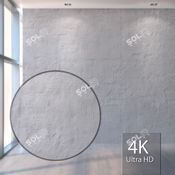 Seamless Plaster Texture Pack 3D model image 1