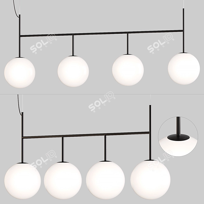 Contemporary Pendant Lights: Stylish & Budget-Friendly 3D model image 1