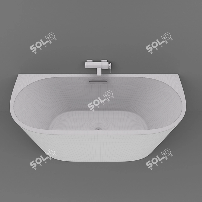 ABBER AB9216 Wall-mounted Bath 3D model image 1