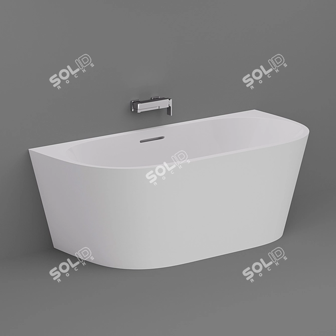 ABBER AB9216 Wall-mounted Bath 3D model image 2