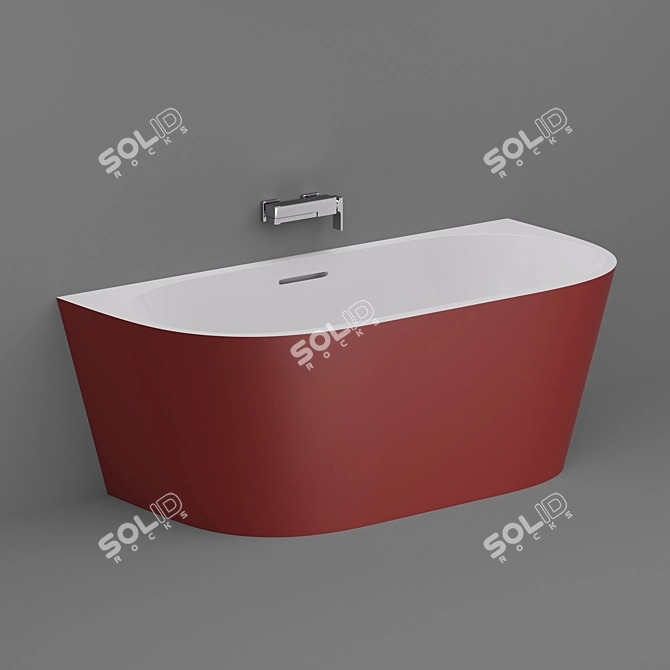 ABBER AB9216 Wall-mounted Bath 3D model image 3