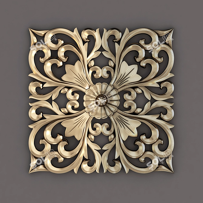 Elegant Decor Ornament Set 3D model image 5