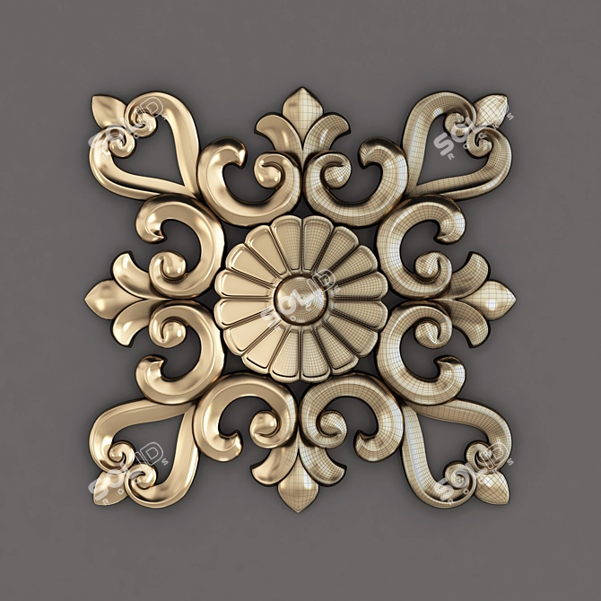 Elegant Decor Ornament Set 3D model image 1