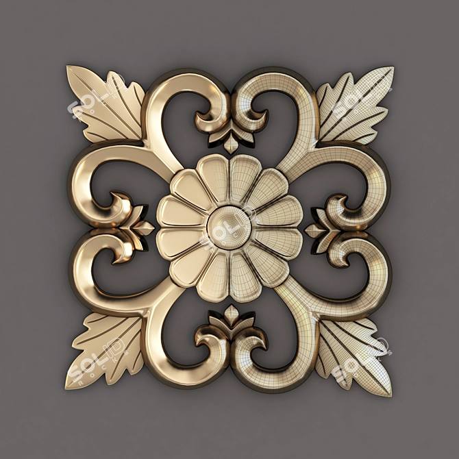 Elegant Decor Ornament Set 3D model image 2