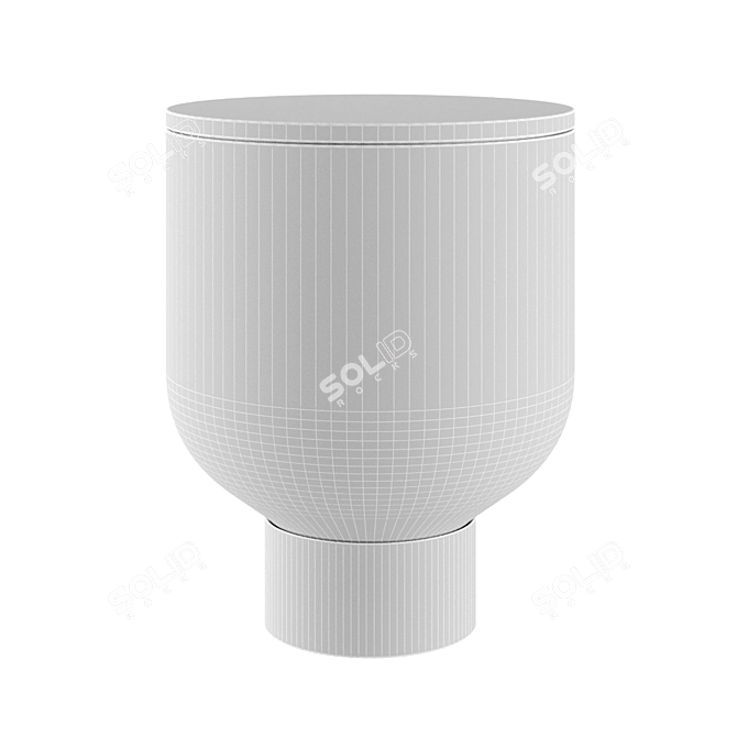 Sophisticated Round Side Table 3D model image 4