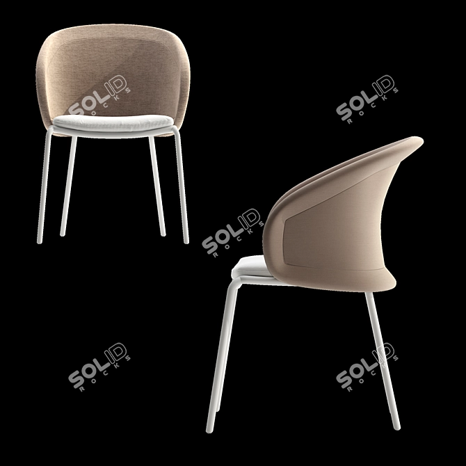 Elevate your dining experience with Mindo 114 Chair! 3D model image 2