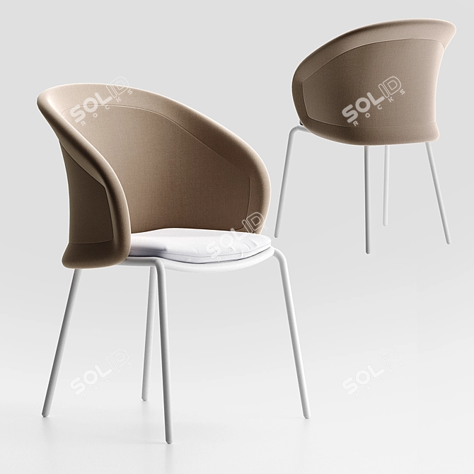 Elevate your dining experience with Mindo 114 Chair! 3D model image 4