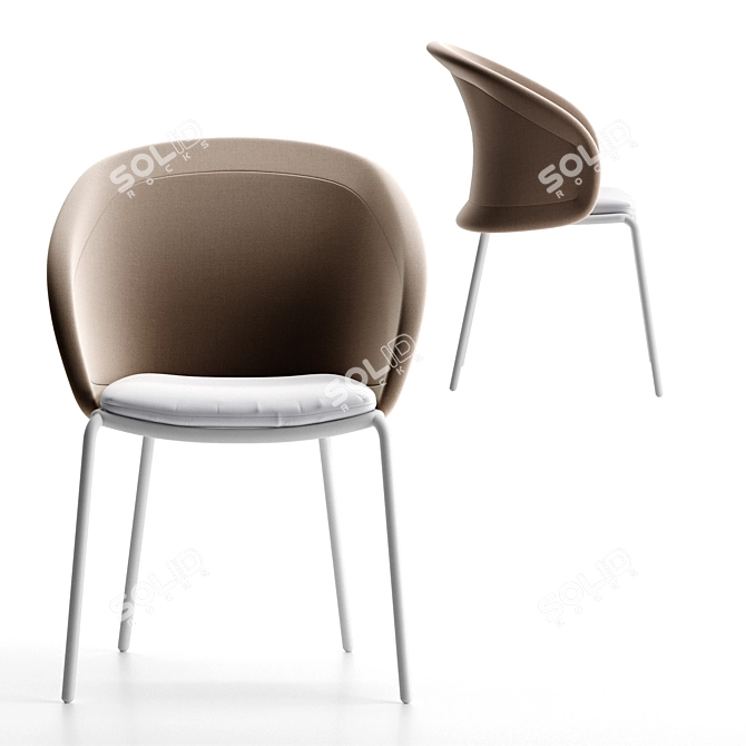 Elevate your dining experience with Mindo 114 Chair! 3D model image 5