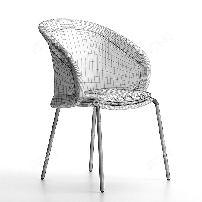 Elevate your dining experience with Mindo 114 Chair! 3D model image 6