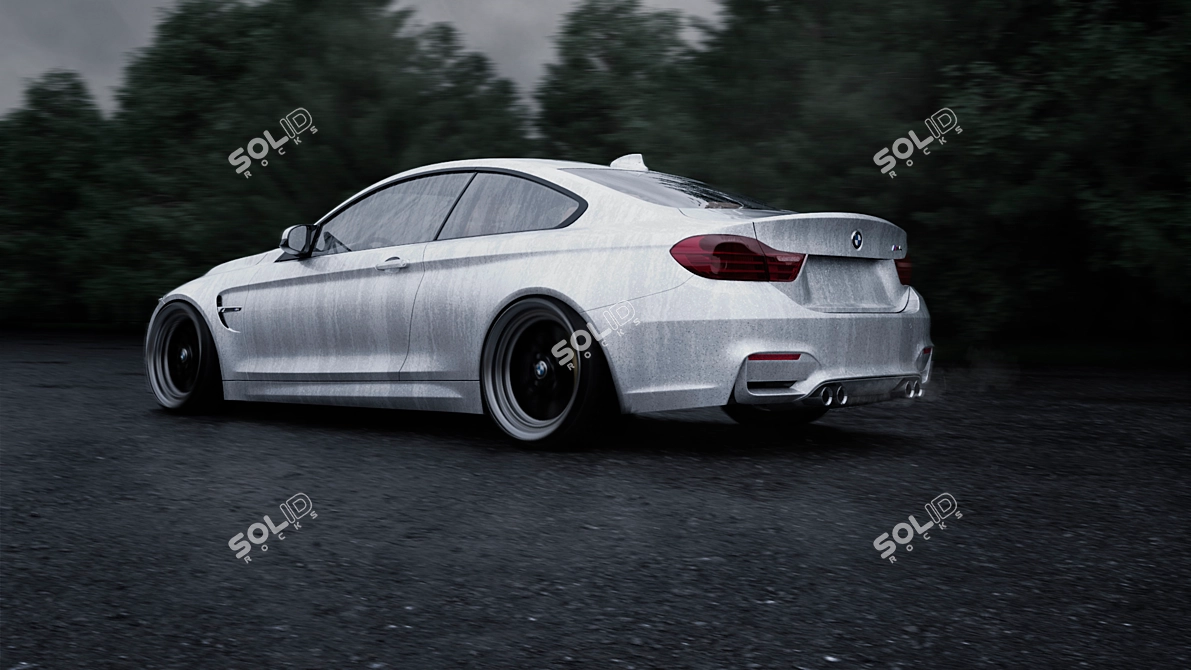 Title: High-Quality BMW M4 3D Model 3D model image 2