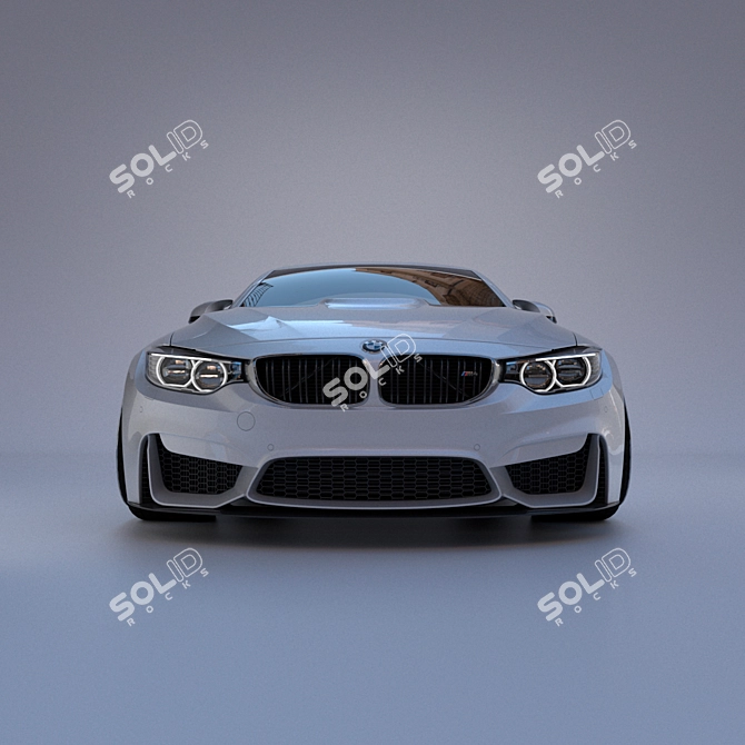 Title: High-Quality BMW M4 3D Model 3D model image 3