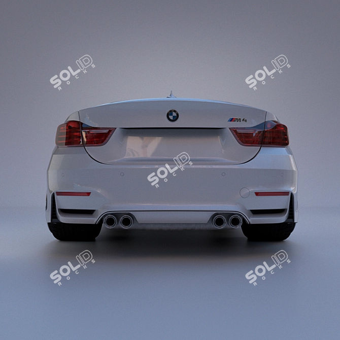 Title: High-Quality BMW M4 3D Model 3D model image 4