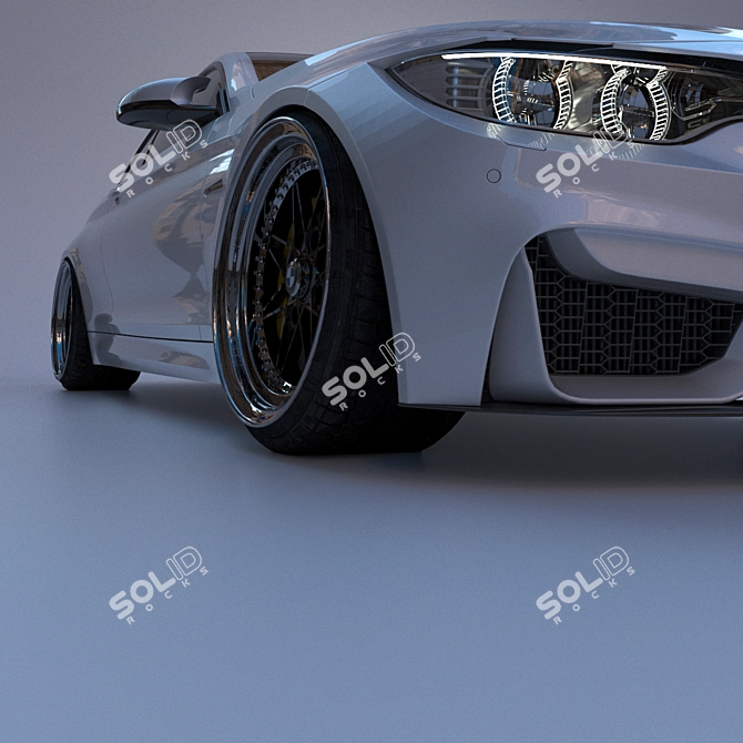 Title: High-Quality BMW M4 3D Model 3D model image 5