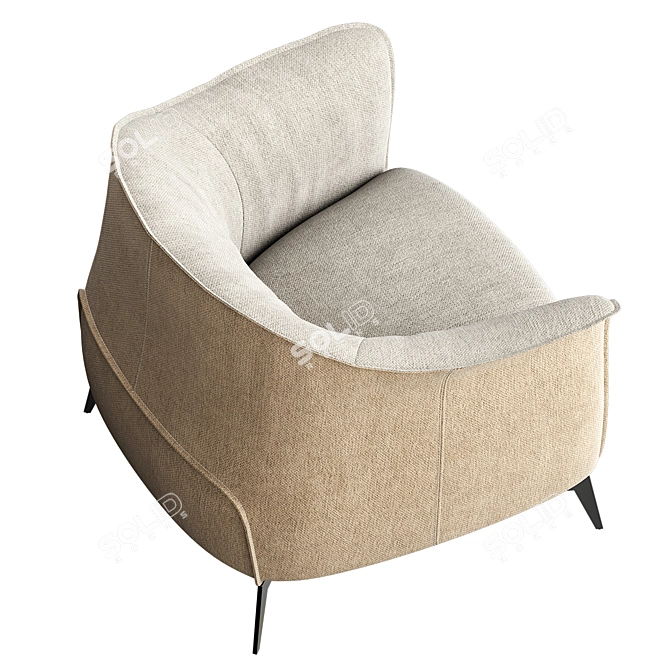 The Archi Armchair: Modern Elegance 3D model image 4